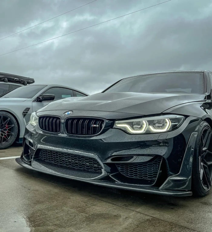 F8X LAPTOR STYLE CARBON FIBER FRONT LIP- M3/M4