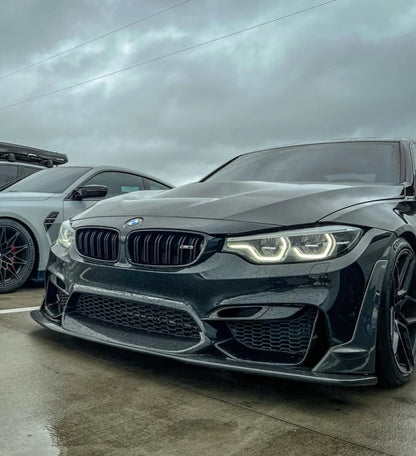 F8X LAPTOR STYLE CARBON FIBER FRONT LIP- M3/M4