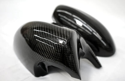E9X E8X M STYLE CARBON FIBER MIRROR CAP REPLACEMENTS