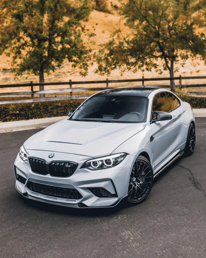 F87 M2 R STYLE CARBON FIBER SIDE SKIRT EXTENSIONS